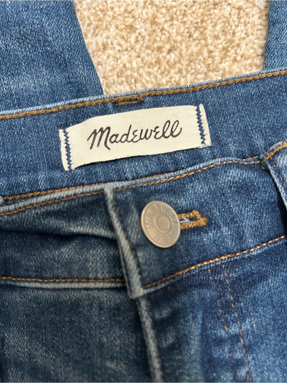 NEW Madewell 10" High Rise Skinny Jean Tulip-Hem somerset wash stretch denim 30 - Picture 8 of 12